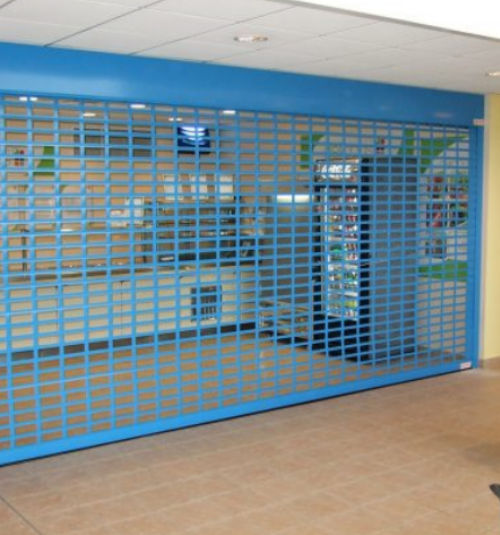 commercial see through security shutters